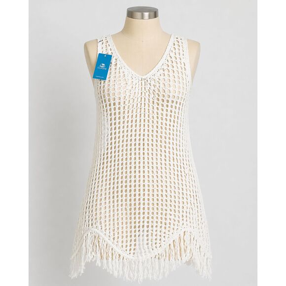 Cupshe Other - Boho Beach Crochet Cover Up Fringe Coastal Resort Swim Dress Cupshe M